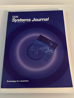 IBM Systems Journal Vol 40 No 1 2001 Technology for e-business Java Publication